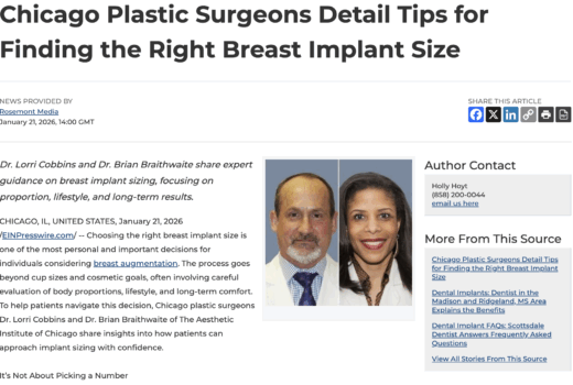 Chicago plastic surgeons offer expert tips for finding the right breast implant size