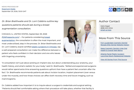 Chicago plastic surgeons detail what to ask during a breast augmentation consultation.